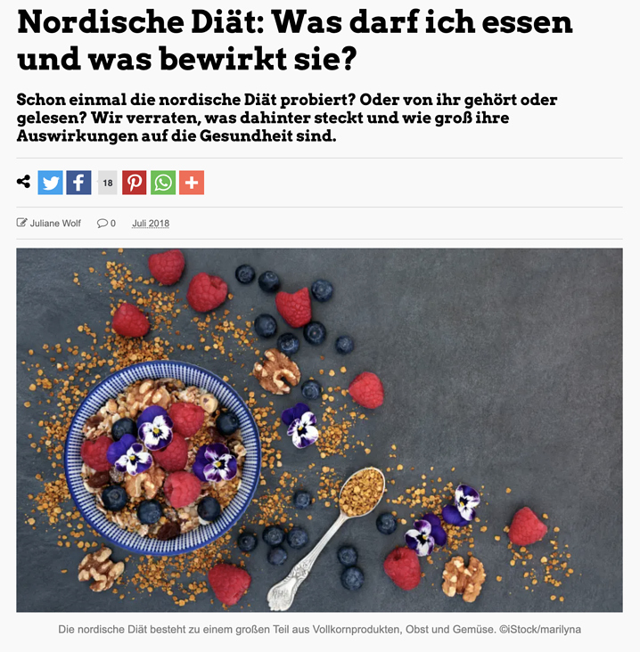Nordische Diät: Was darf ich essen und was bewirkt sie?
