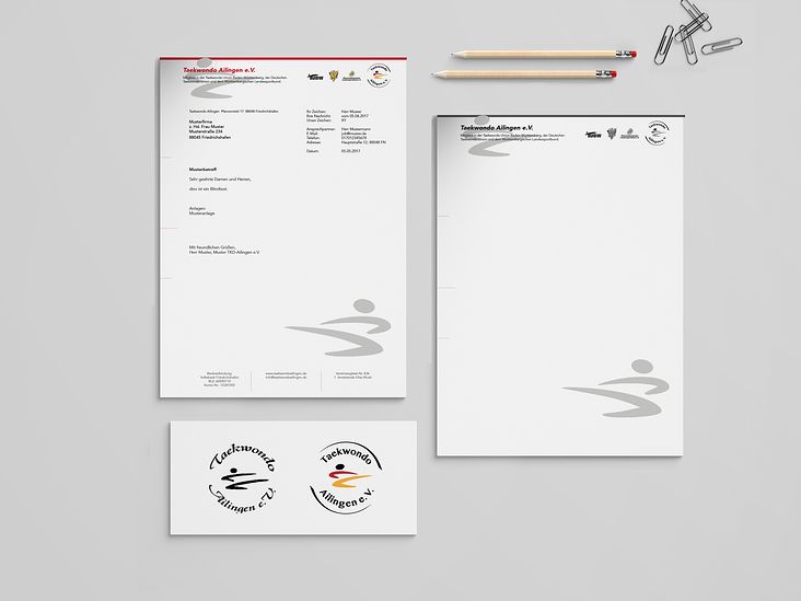 Briefpapier und Logo Design