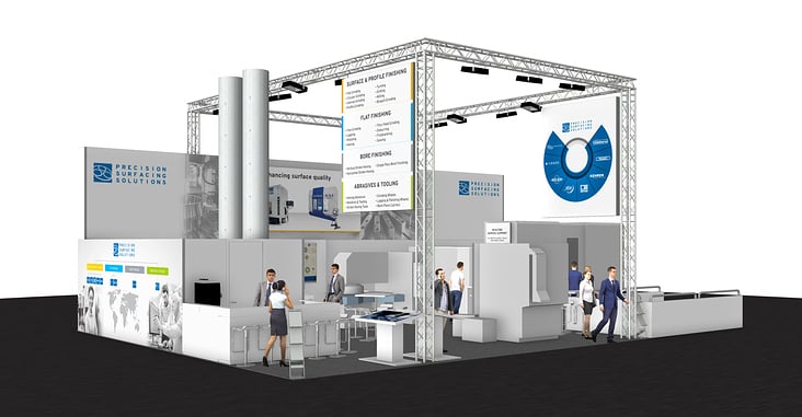 Messestand rendering