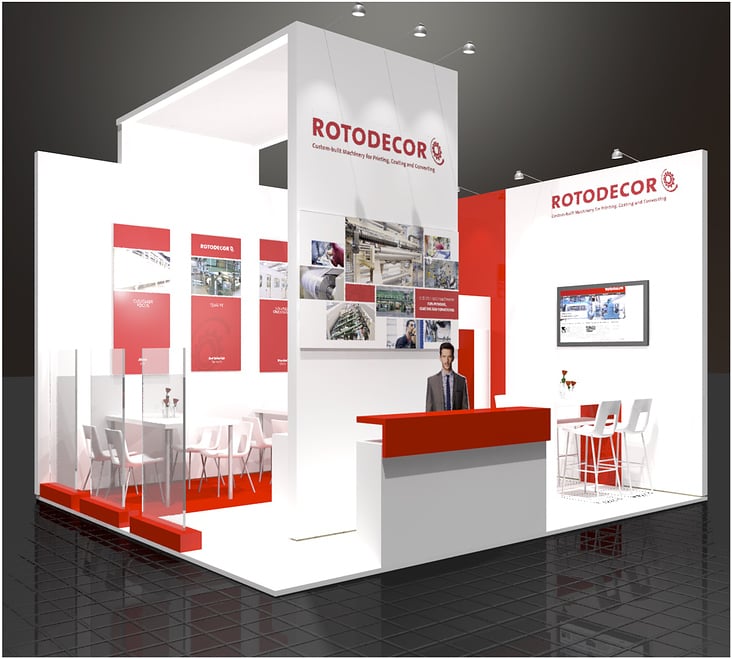 Messestand rendering