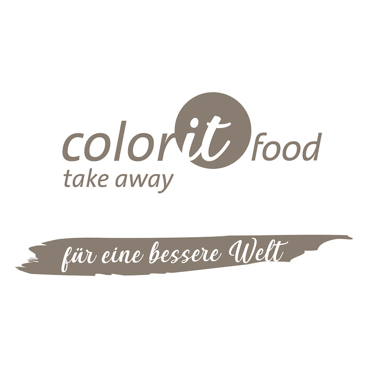 Logo colorit food mit Slogan
