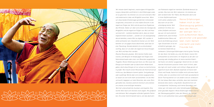 Dalai Lama Mitgefühl Layout