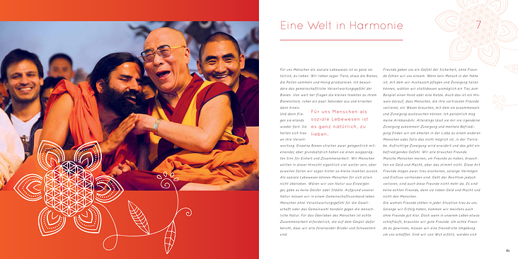 Dalai Lama Mitgefühl Layout