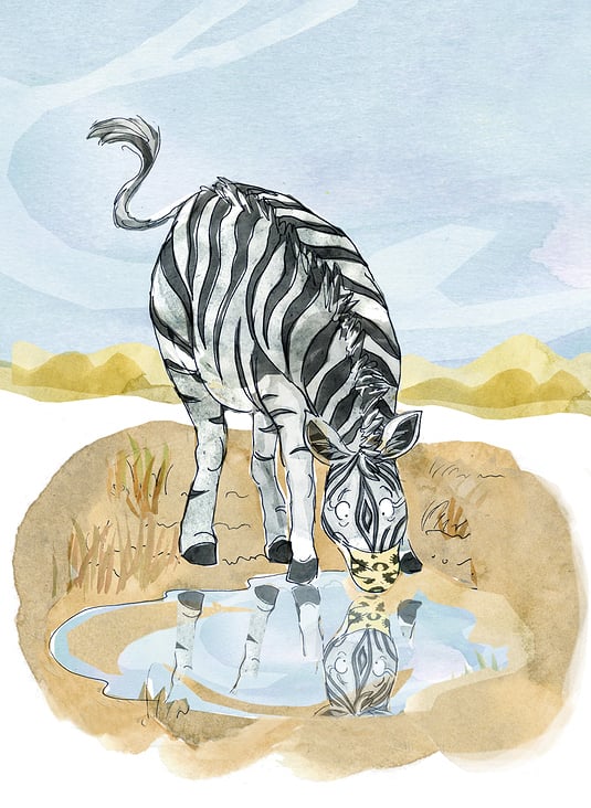Das verwirrte Zebra aus dem „Maskenball der Tiere“, Ebook von Hans Gärtner, Schillo Verlag 2020