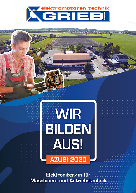 Ausbildungs Werbeflyer – Grieb GmbH 2020 (Vorderseite)