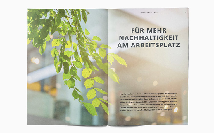 Broschüre – ZALF-­Nachhaltigkeitsleitfaden 4