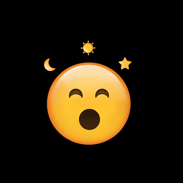 Sonne,Mond und Sterne-Emoji