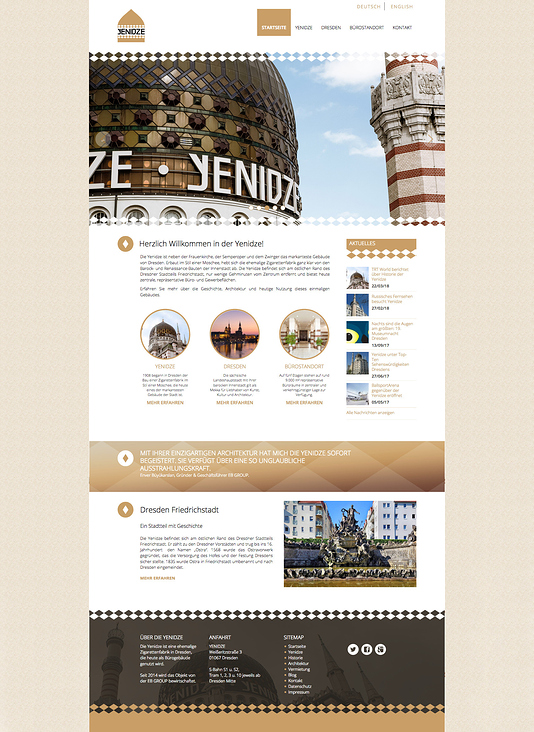 DigitalMDMA erstellt Webseite für Dresdner Yenidze
