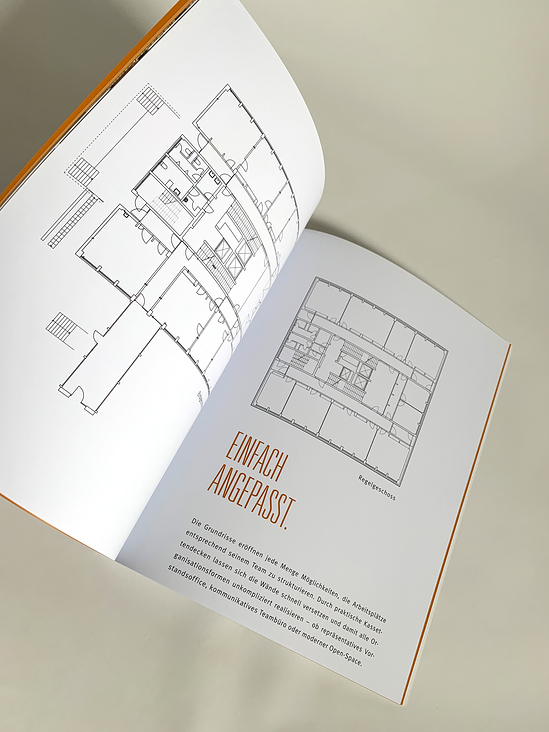 Steig27 – Broschüre zur Büroimmobilie – Grundrisse