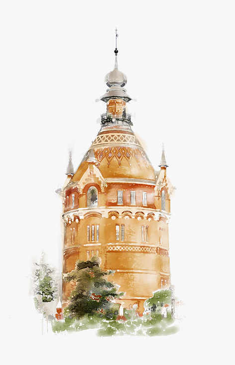 suzana-mujakovic-wasserturm-favoriten-watercolour-illustration