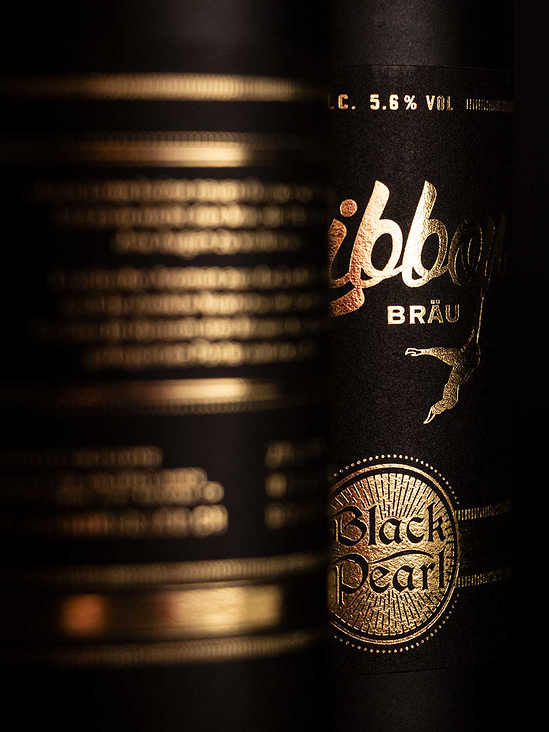 Black Pearl by Gibbon Bräu | Etiketten-Design