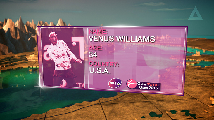 WTA / Qatar TOTAL Open 2015“Venus Williams”