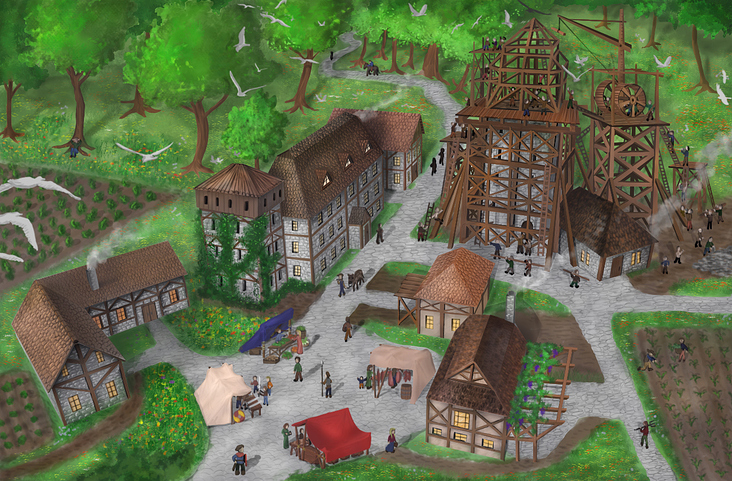 „Fantasy Village“ – ein privates Projekt im Top-Down View
