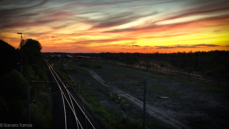 Railroad Sunset