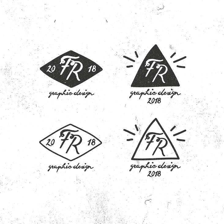 FR DESIGN (logo sketches)