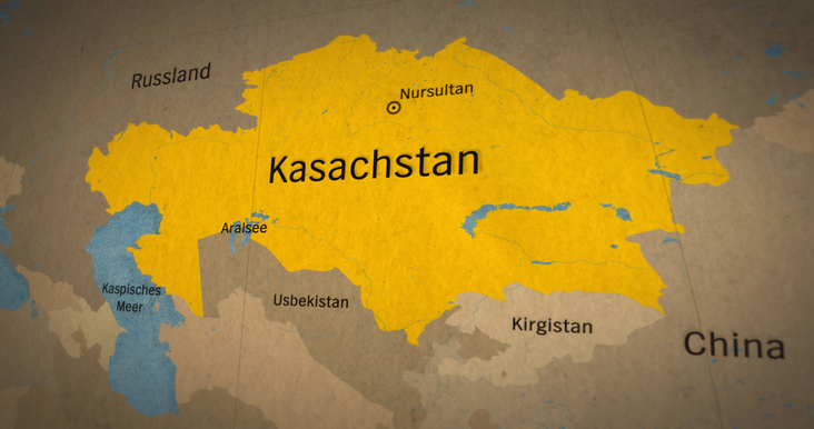 Kasachstan – Kartenanimation