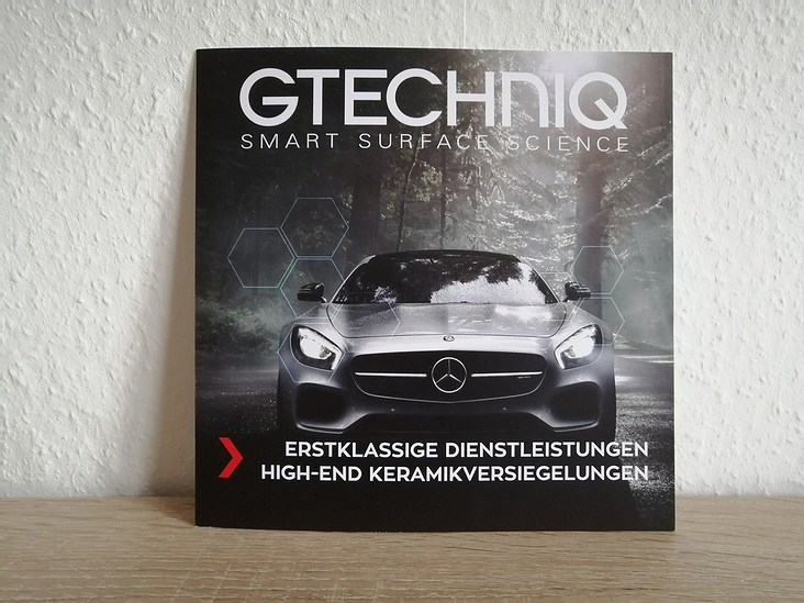Broschüre für Gtechniq Deutschland