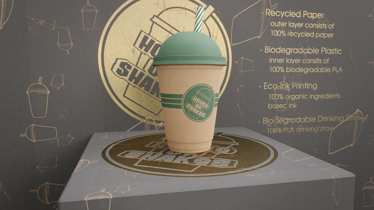 Concept Packaging – Eco-Friendly Milkshake Cup