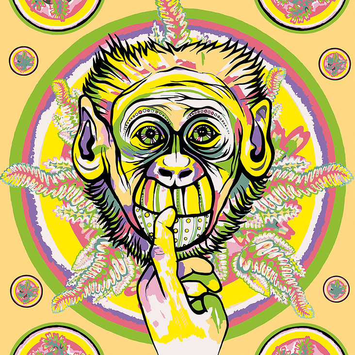 Monkeyhead 10, fineartprint 30 × 30 cm (variable)