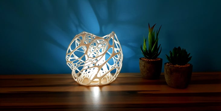 3D gedruckter Lampenschirm