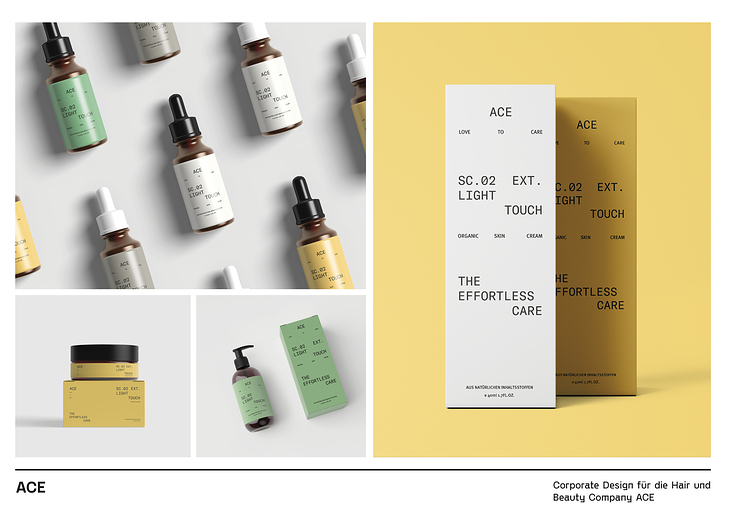 Corporate Design für die neue Hair & Beauty Company ACE