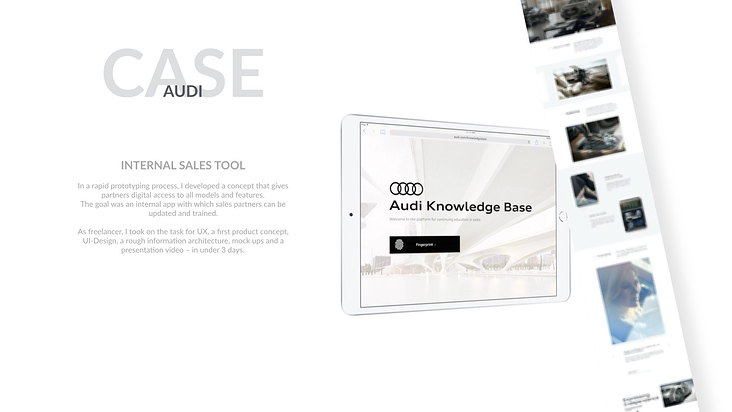 UI/UX-Case Audi-App