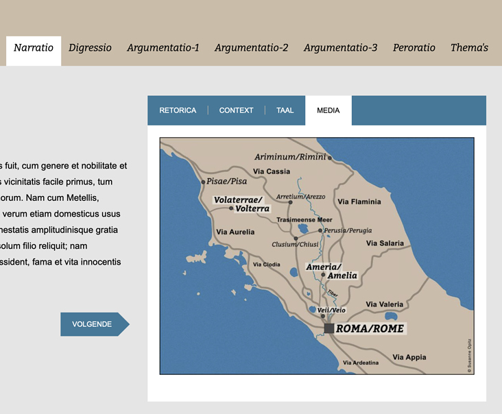 Cicero gaat verder – webpagina – plattegrond