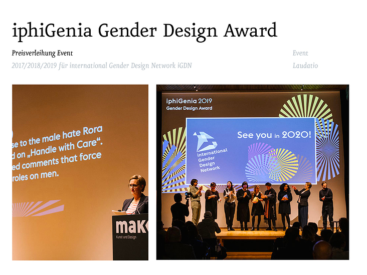 iphiGenia Gender Design Award