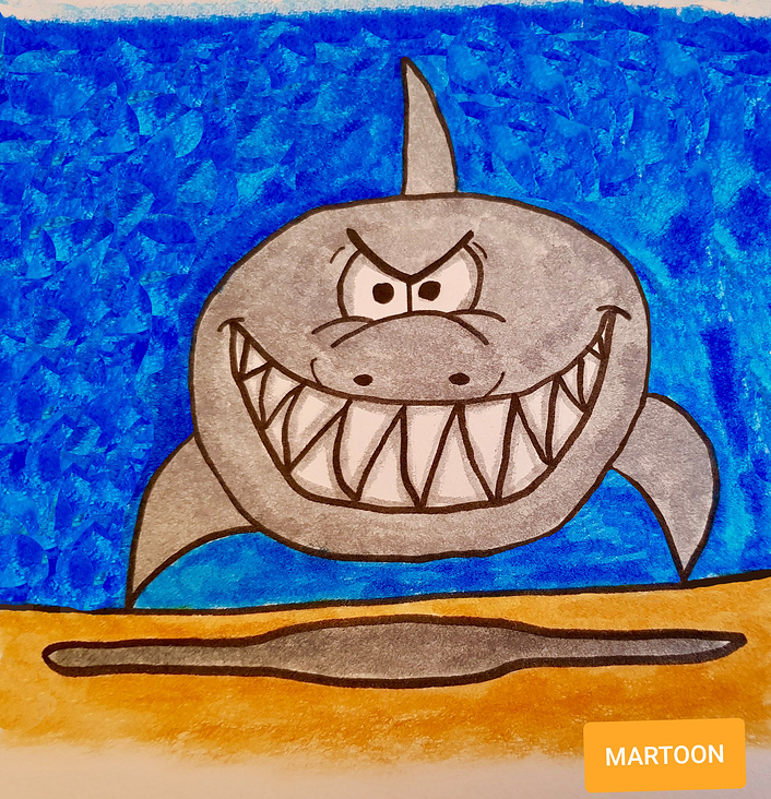 Hai liebe dasauge Kollegen, hier ist meine Illustration zum „Inktober“ (Tag-8) -Thema „Zähne“. Vorsicht, er kann beißen.