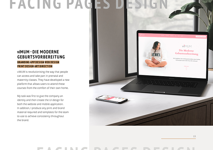 Facing Pages Design Portfolio Page 14