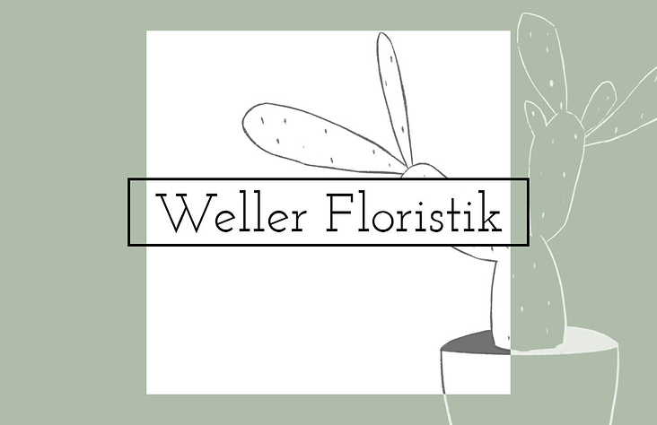 „Weller Floristik“ Visitenkarte Vorderseite