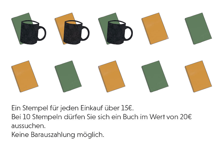 „Büchercafé Schneider“ Bonuskarte Rückseite