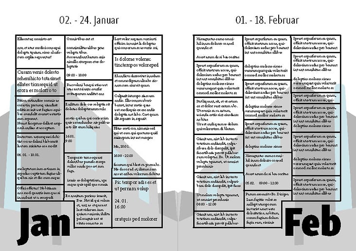 „die fabrik“ Monatsprogrammbroschüre innen