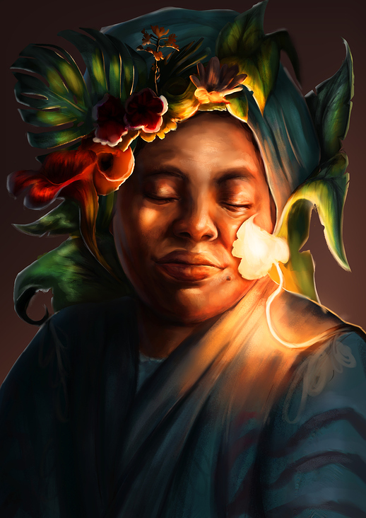 Poträt Wangari Muta Maathai für das Haus des Erinnerns