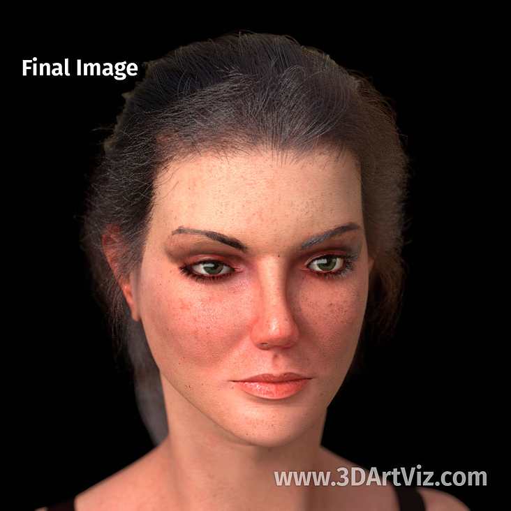 Antonia, Photorealistic 3D Character