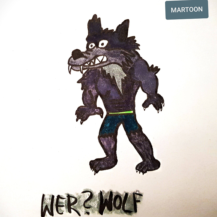 Um Mitternacht wird ein Mann zum Werwolf.