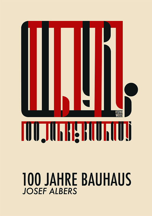 Illustration/Typografie – Bauhaus100