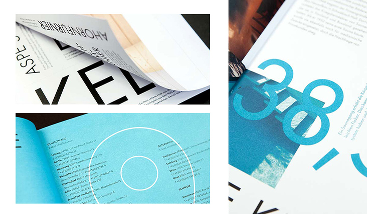 Kontrast aus plakativer Typo und Mikrotypografie