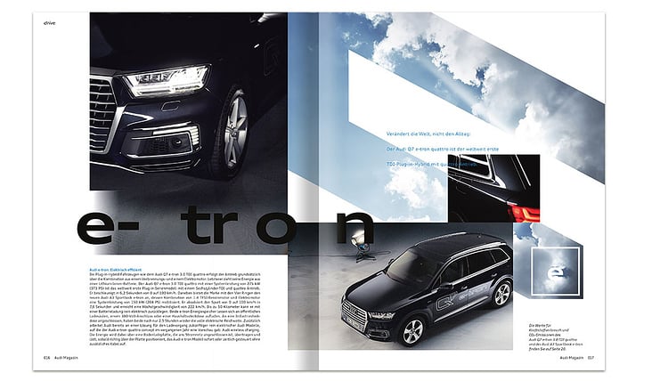 Audi Magazin Ausgabe N°04/16 – Auszug aus Strecke über Alternative Antriebe von Audi (copyright: Audi AG)