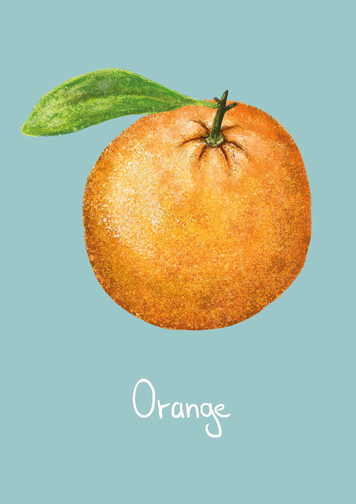Orange, digitale Illustration, 2020