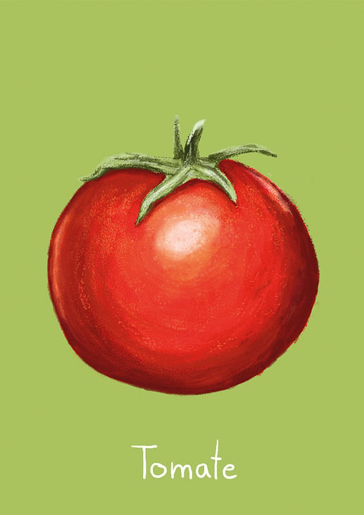 Tomate, digitale Illustration, 2020
