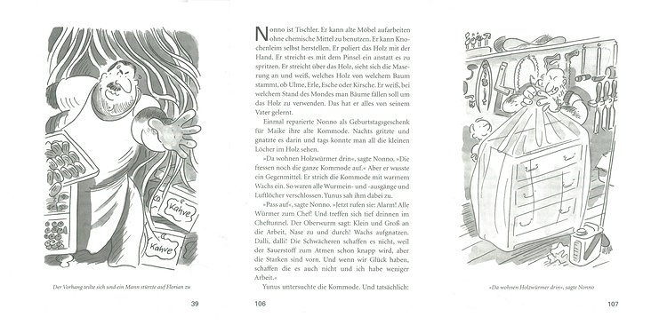 Illustrationen für Kinderbuch „Ein Buch für Yunus“  