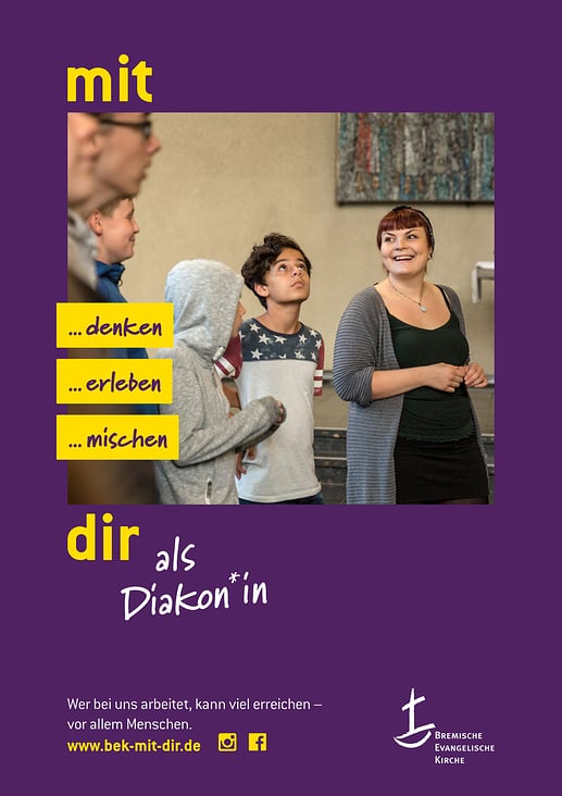 Plakatmotiv Nachwuchsgewinnung Diakon*in