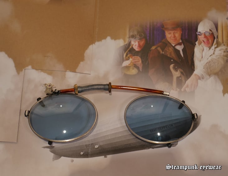 Steampunk Clip On für Brille