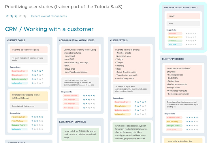 user stories mapping