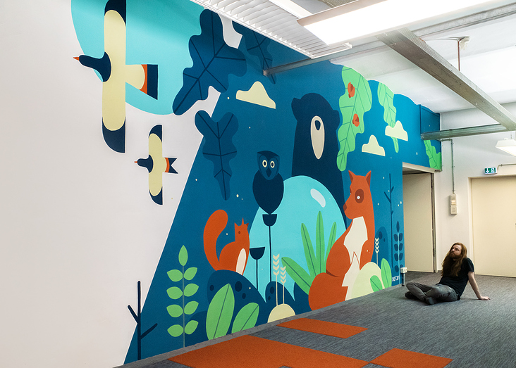 Fauna At Night – Office Mural