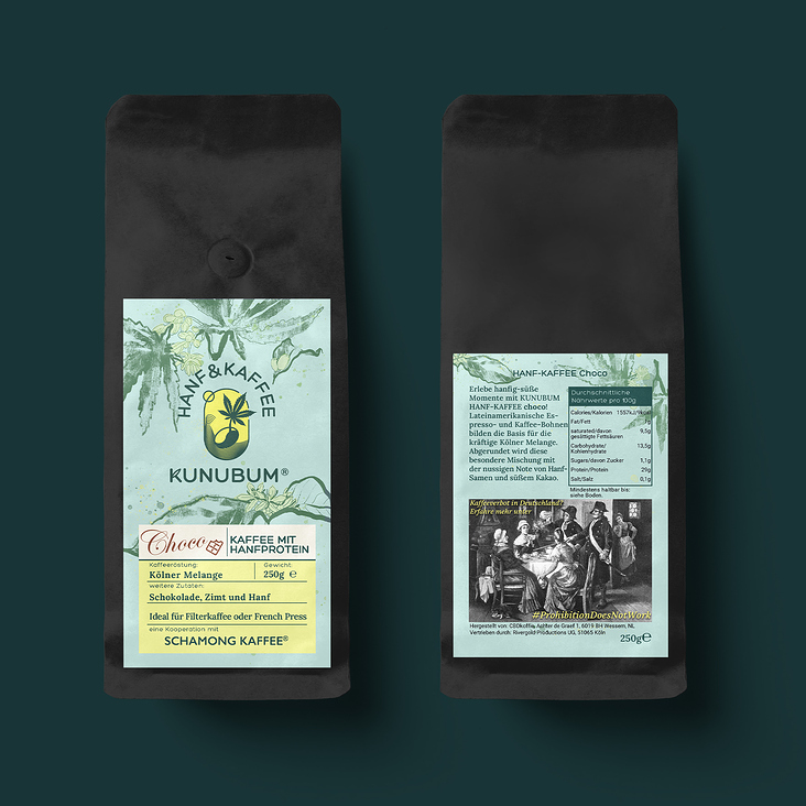 Hanf Kaffee mit Melange