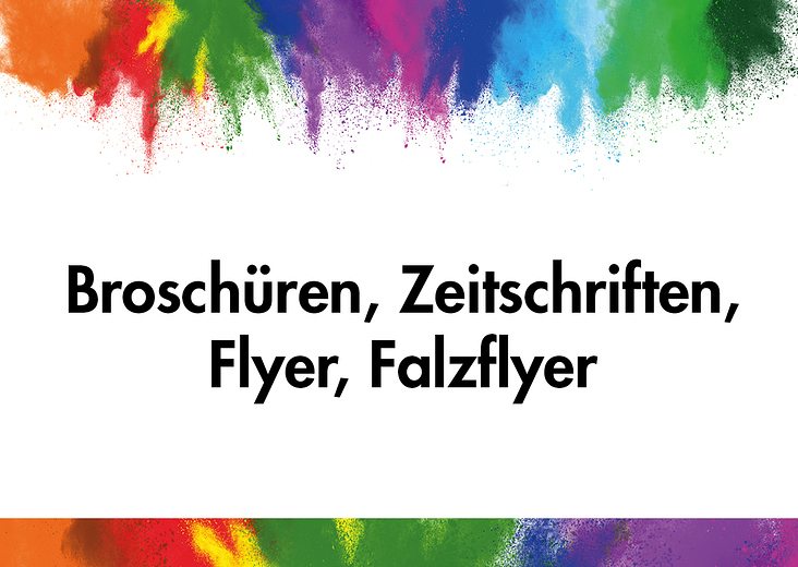 Portfolio Broschüren Zeitschriften Flyer Falzflyer