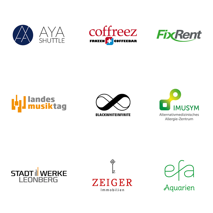 Logo Design, verschiedenen Signets und Logos