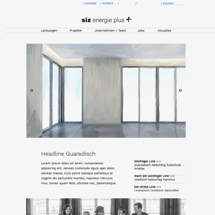 Website, siz Energie plus, Braunschweig